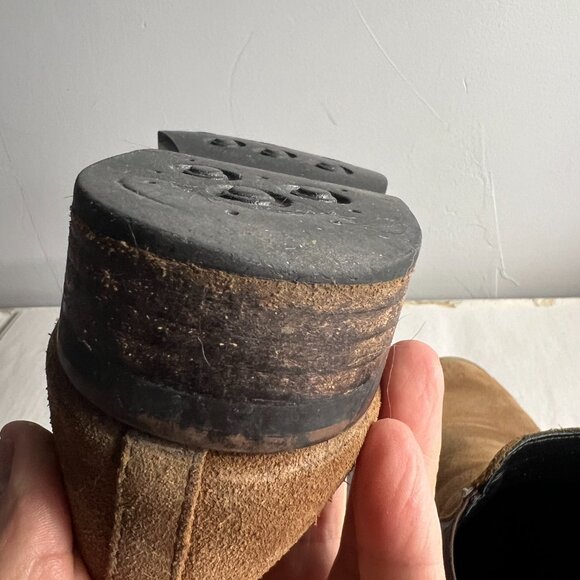 Thursday Boot Co Suede Duchess Chelsea Boots Size 9 in Cognac - Picture 9 of 13